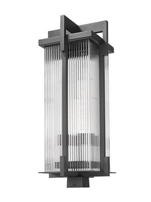 Z-Lite - 5031PHXLS-BK - Three Light Outdoor Post Mount - Fortis - Sand Black