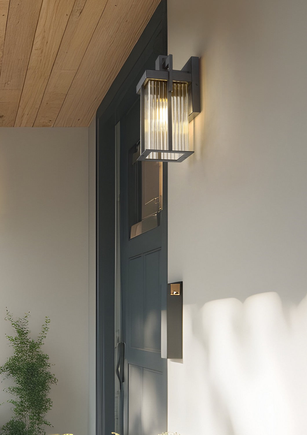 Z-Lite - 5031S-BK - One Light Outdoor Wall Mount - Fortis - Sand Black