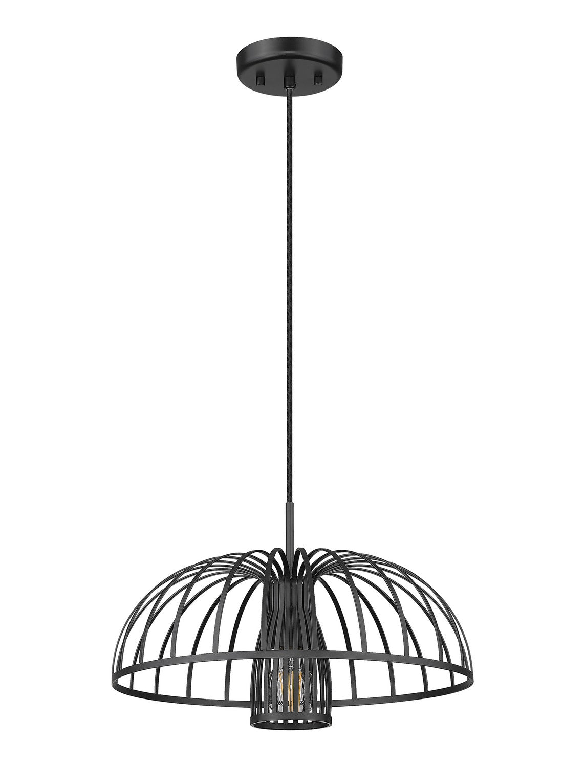 Z-Lite - 623P16-MB - One Light Pendant - Valencia - Matte Black