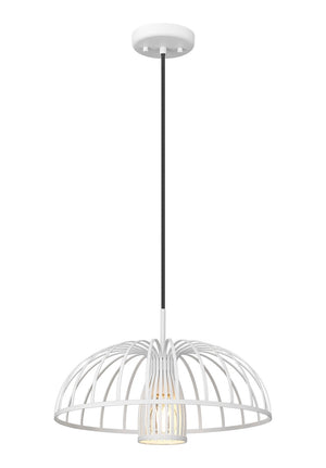 Z-Lite - 623P16-TXWH - One Light Pendant - Valencia - Texture White