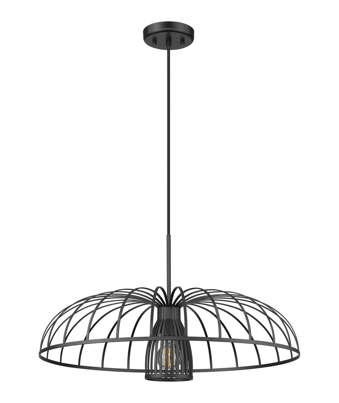 Z-Lite - 623P24-MB - One Light Pendant - Valencia - Matte Black