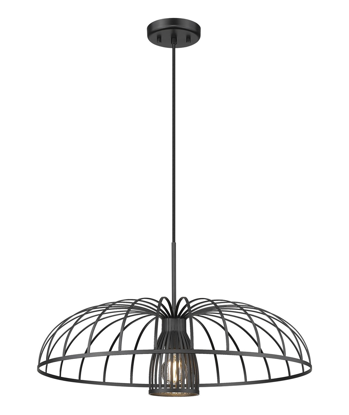 Z-Lite - 623P24-MB - One Light Pendant - Valencia - Matte Black