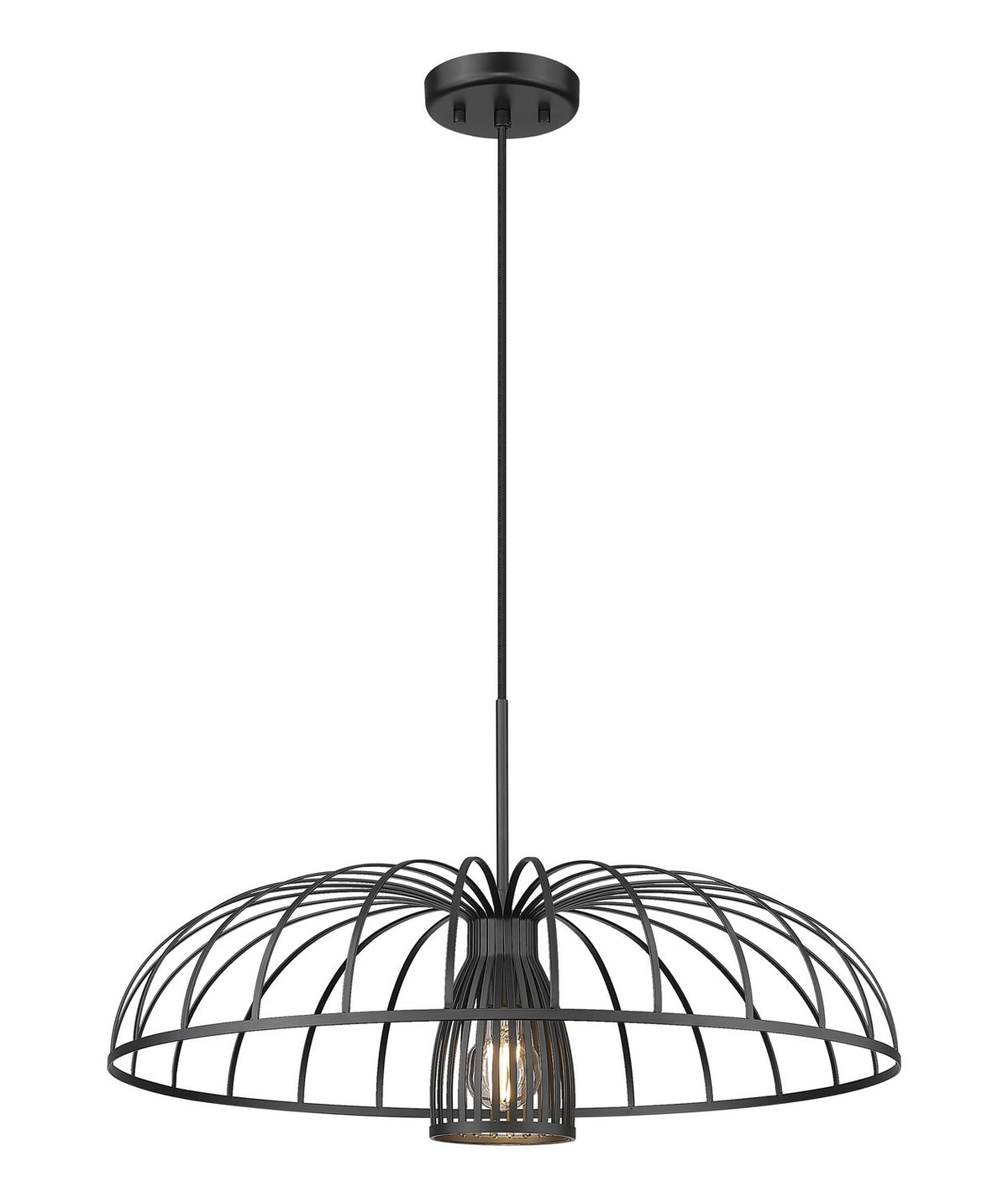 Z-Lite - 623P24-MB - One Light Pendant - Valencia - Matte Black