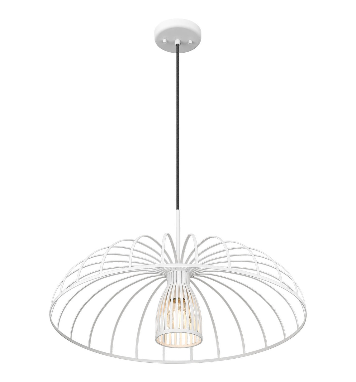 Z-Lite - 623P24-TXWH - One Light Pendant - Valencia - Texture White