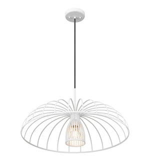 Z-Lite - 623P24-TXWH - One Light Pendant - Valencia - Texture White