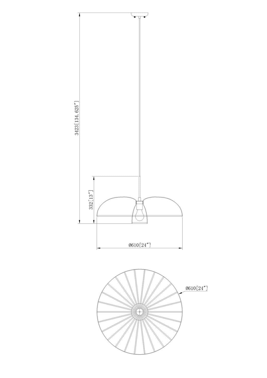 Z-Lite - 623P24-TXWH - One Light Pendant - Valencia - Texture White