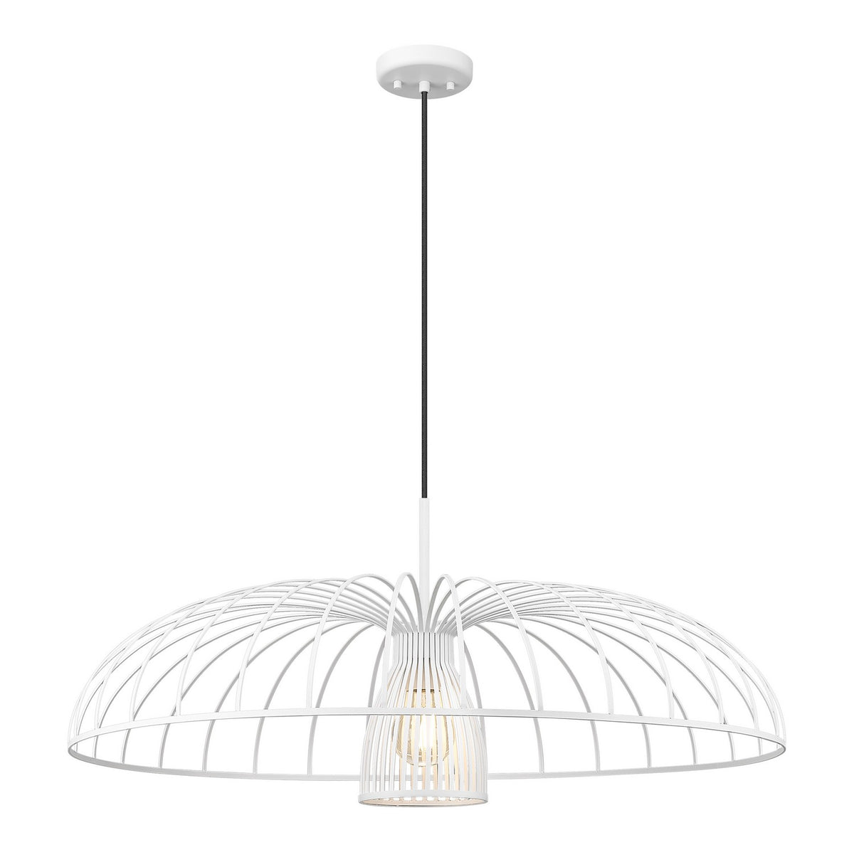 Z-Lite - 623P35-TXWH - One Light Pendant - Valencia - Texture White