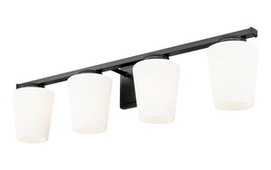 Z-Lite - 7703-4V-MB - Four Light Vanity - Nextra - Matte Black