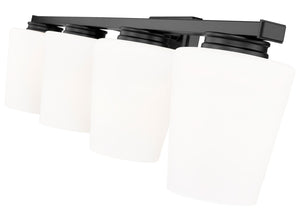 Z-Lite - 7703-4V-MB - Four Light Vanity - Nextra - Matte Black