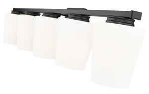 Z-Lite - 7703-5V-MB - Five Light Vanity - Nextra - Matte Black