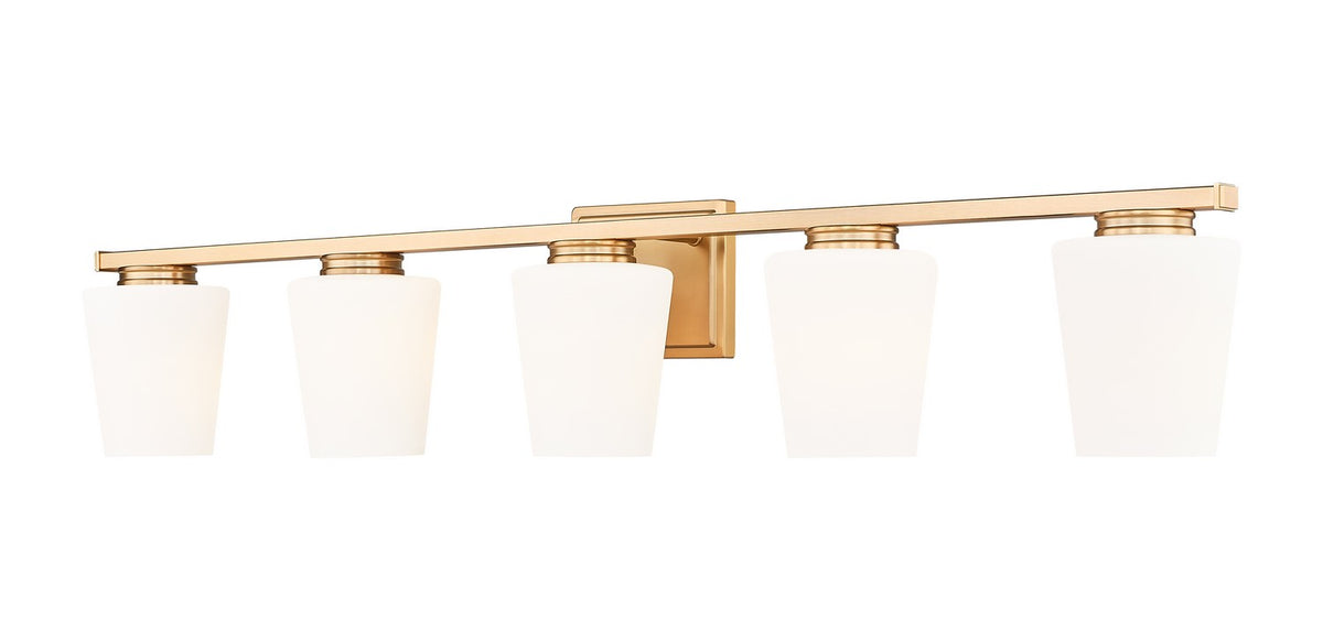 Z-Lite - 7703-5V-MGLD - Five Light Vanity - Nextra - Modern Gold