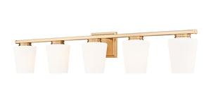 Z-Lite - 7703-5V-MGLD - Five Light Vanity - Nextra - Modern Gold