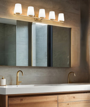 Z-Lite - 7703-5V-MGLD - Five Light Vanity - Nextra - Modern Gold