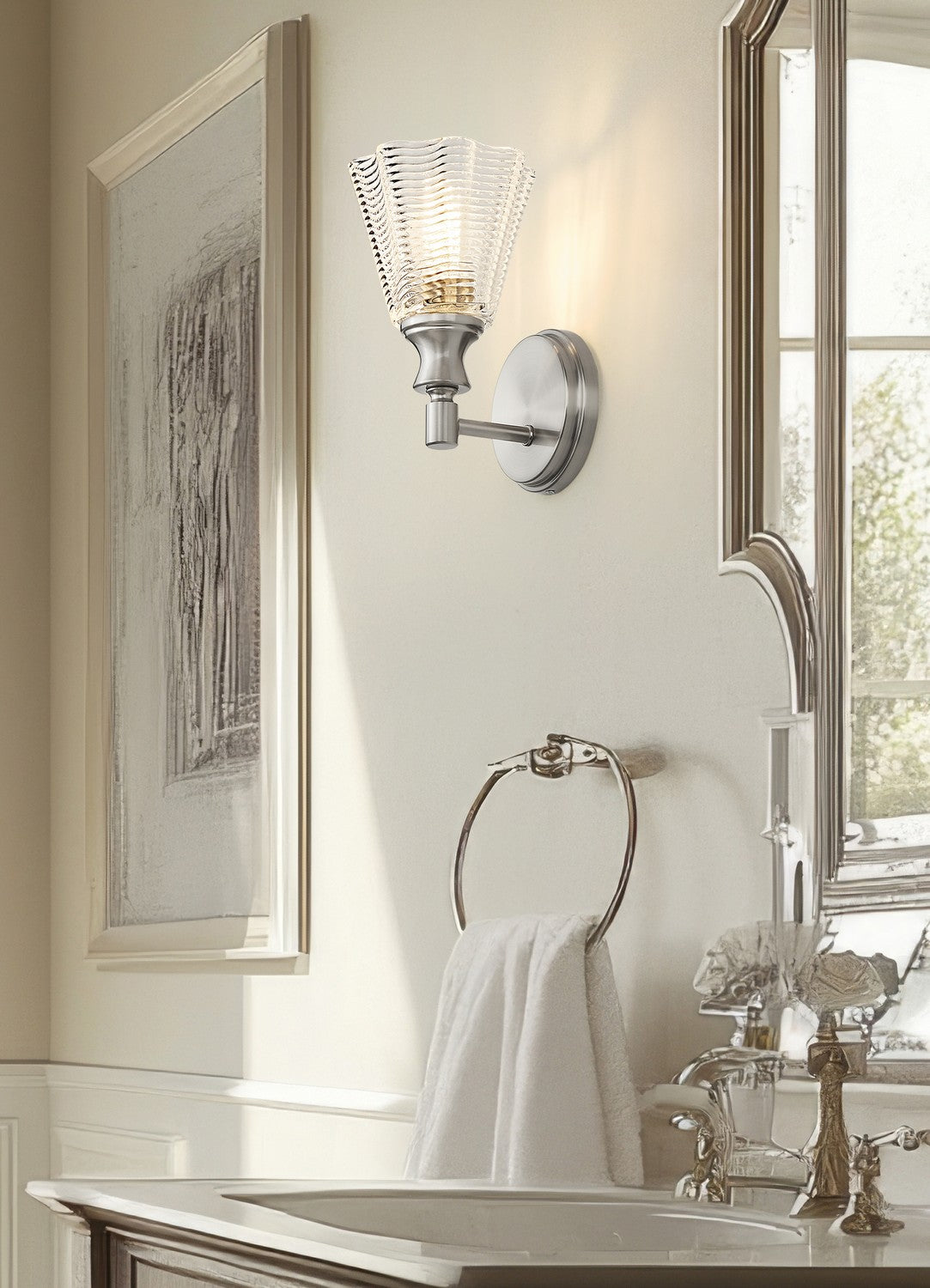 Z-Lite - 7704-1S-BN - One Light Wall Sconce - Auden - Brushed Nickel
