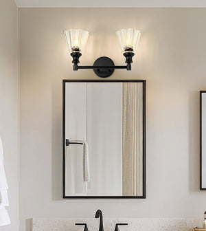 Z-Lite - 7704-2V-MB - Two Light Vanity - Auden - Matte Black