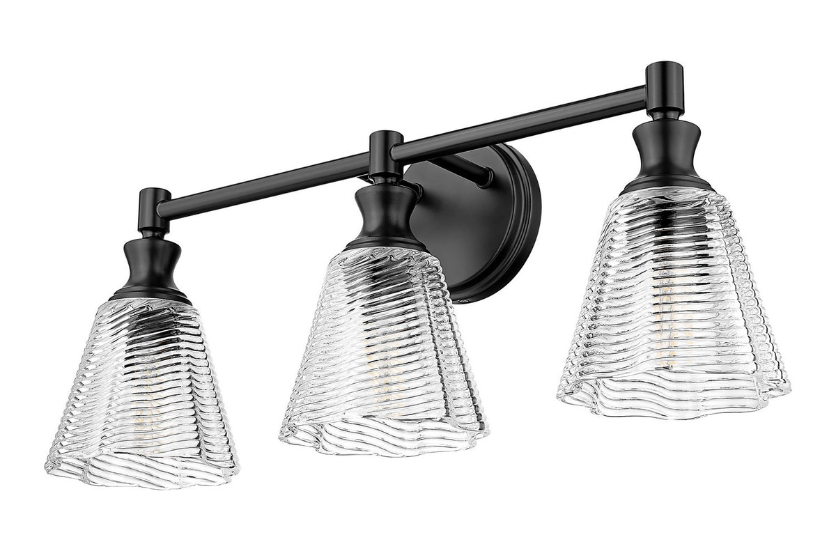 Z-Lite - 7704-3V-MB - Three Light Vanity - Auden - Matte Black