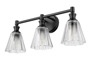 Z-Lite - 7704-3V-MB - Three Light Vanity - Auden - Matte Black