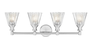 Z-Lite - 7704-4V-BN - Four Light Vanity - Auden - Brushed Nickel