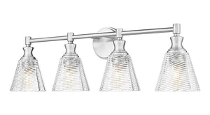 Z-Lite - 7704-4V-BN - Four Light Vanity - Auden - Brushed Nickel