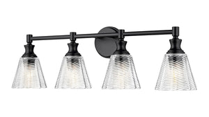 Z-Lite - 7704-4V-MB - Four Light Vanity - Auden - Matte Black