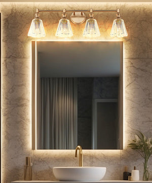 Z-Lite - 7704-4V-MGLD - Four Light Vanity - Auden - Modern Gold