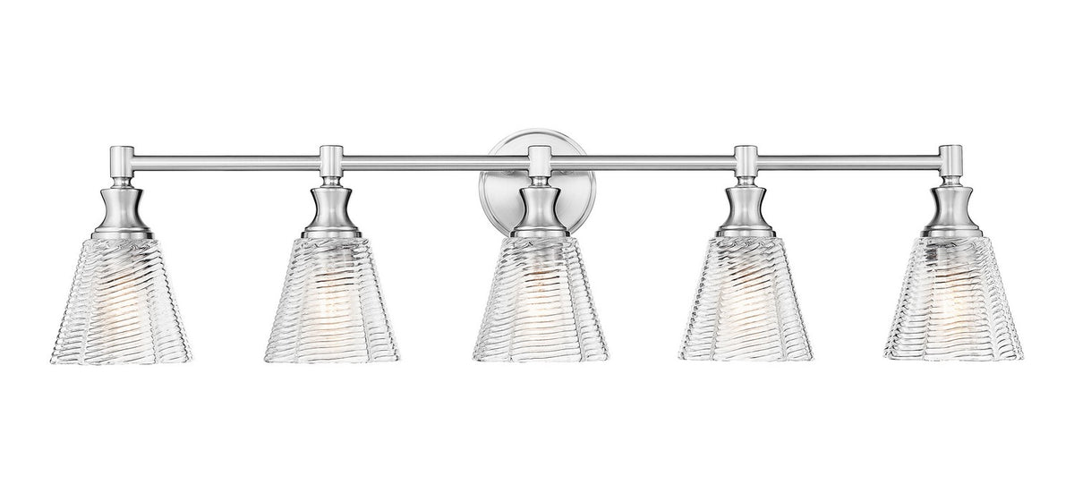 Z-Lite - 7704-5V-BN - Five Light Vanity - Auden - Brushed Nickel