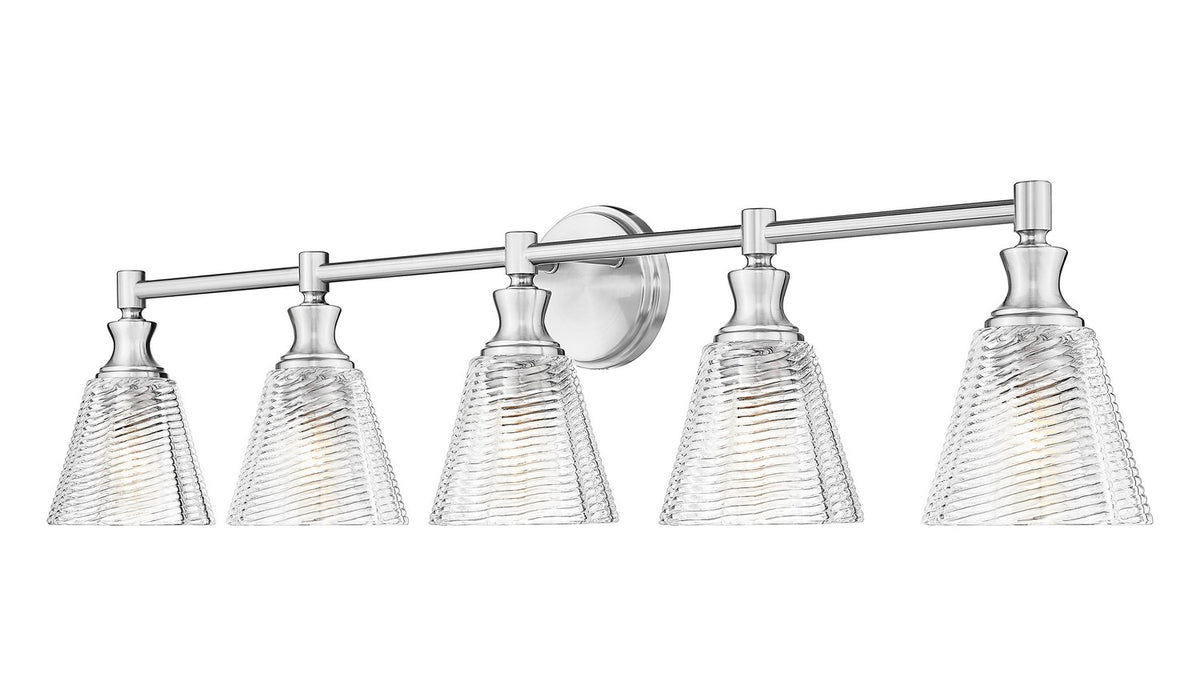 Z-Lite - 7704-5V-BN - Five Light Vanity - Auden - Brushed Nickel