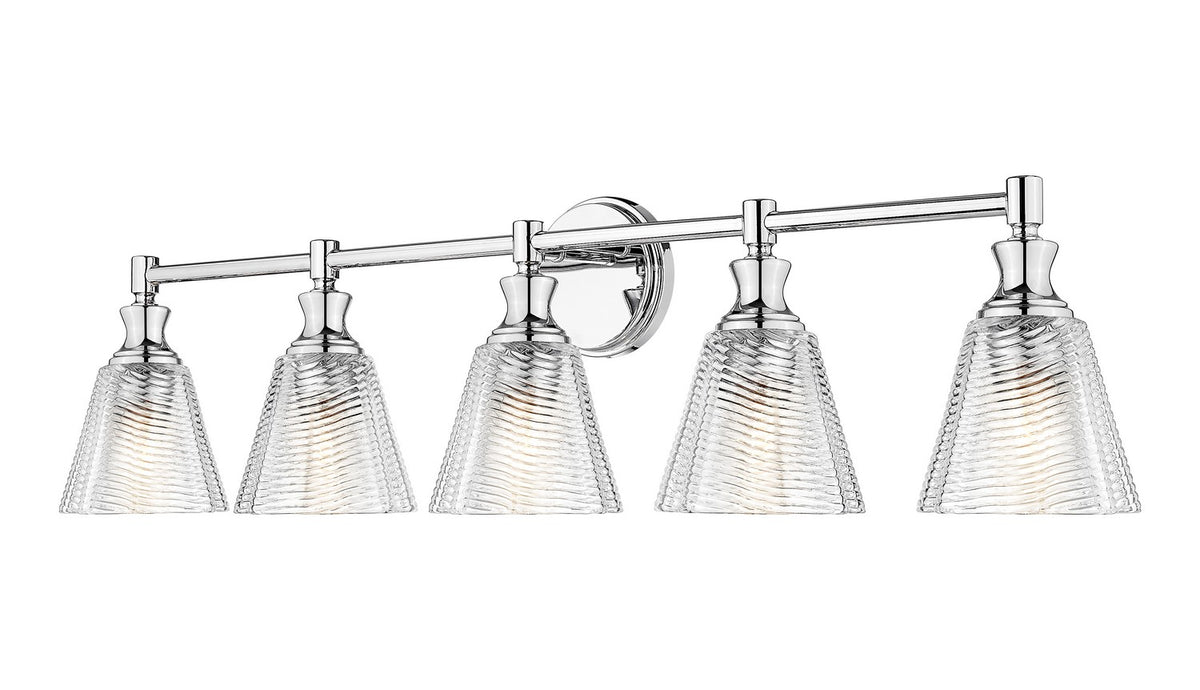 Z-Lite - 7704-5V-CH - Five Light Vanity - Auden - Chrome