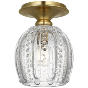 Visual Comfort Signature - ARN 4465HAB-CG - LED Flush Mount - Lazari - Hand-Rubbed Antique Brass