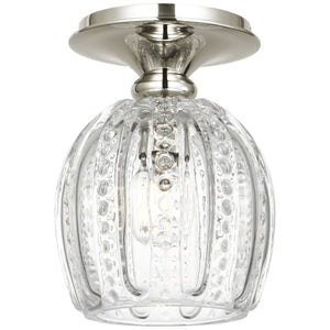 Visual Comfort Signature - ARN 4465HAB-CG - LED Flush Mount - Lazari - Hand-Rubbed Antique Brass