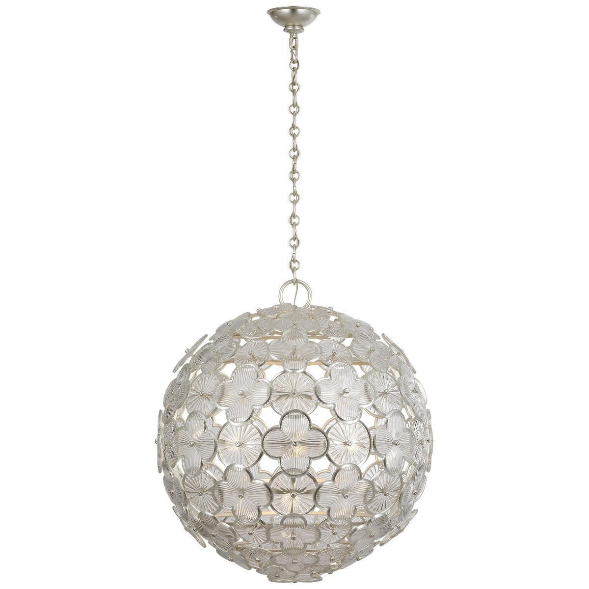 Visual Comfort Signature - ARN 5165BSL-SEG - LED Chandelier - Serliana - Burnished Silver Leaf