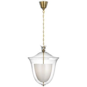 Visual Comfort Signature - ARN 5137HAB-CG/WG - LED Pendant - Varenna - Hand-Rubbed Antique Brass