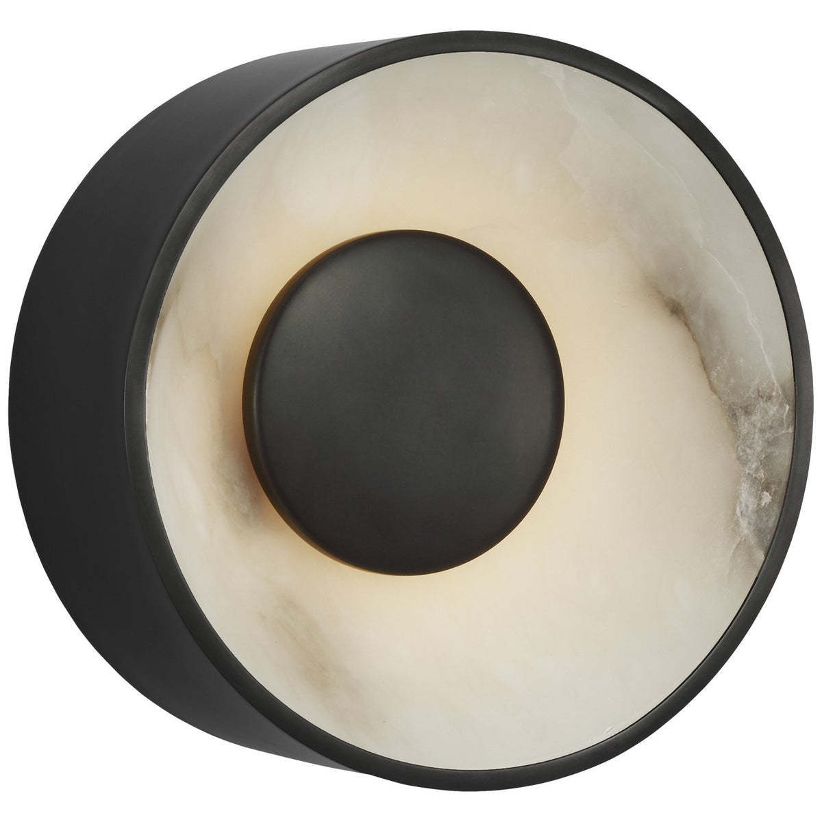 Visual Comfort Signature - AMB 2050AB/ALB - LED Wall Sconce - Umbra - Antique-Burnished Brass and Alabaster