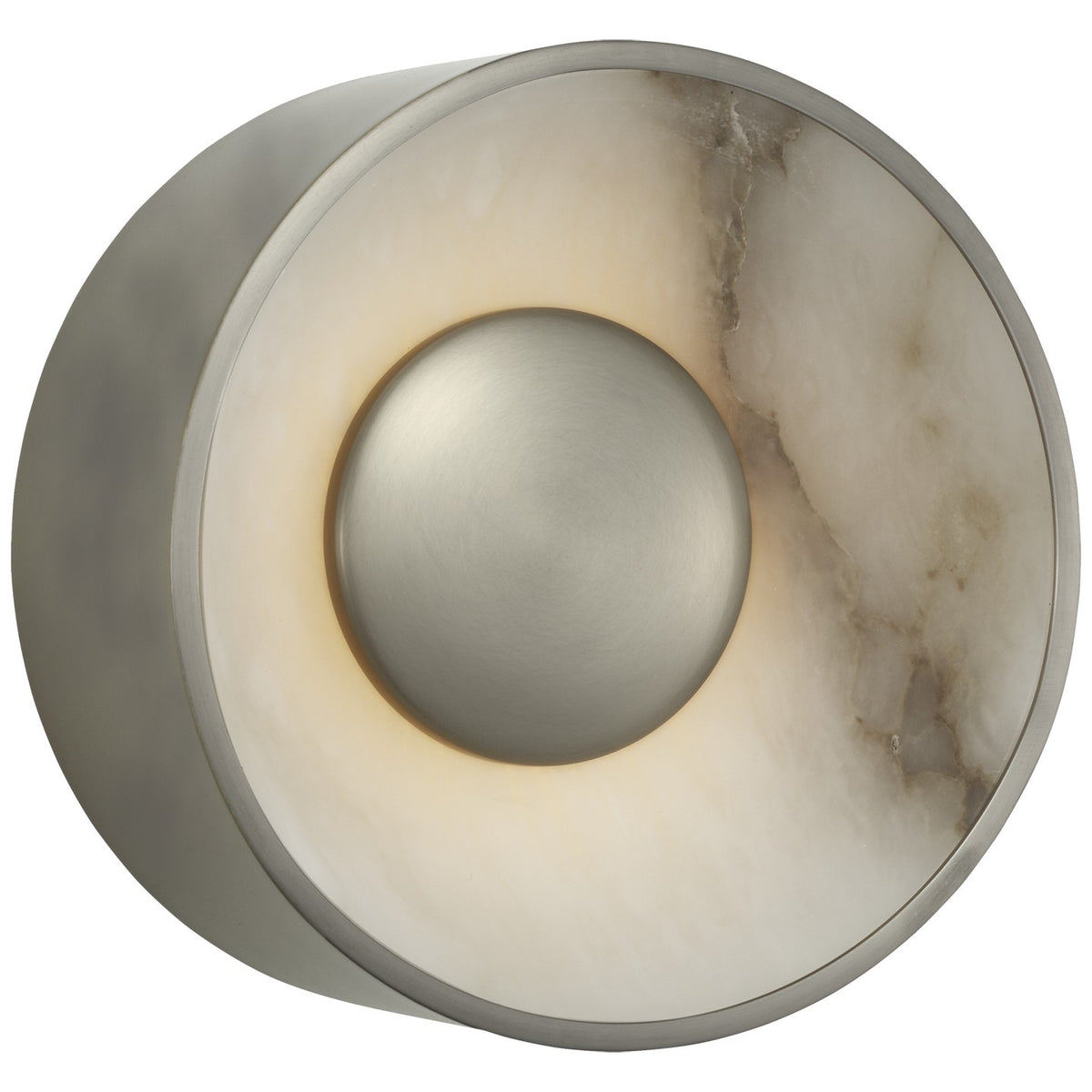 Visual Comfort Signature - AMB 2050AB/ALB - LED Wall Sconce - Umbra - Antique-Burnished Brass and Alabaster