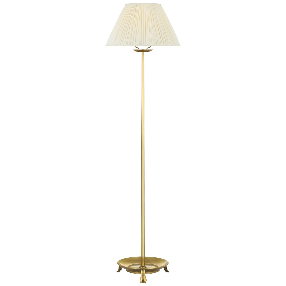 Visual Comfort Signature - CHA 9040AB-SP-CL - LED Floor Lamp - Lazlo - Antique-Burnished Brass