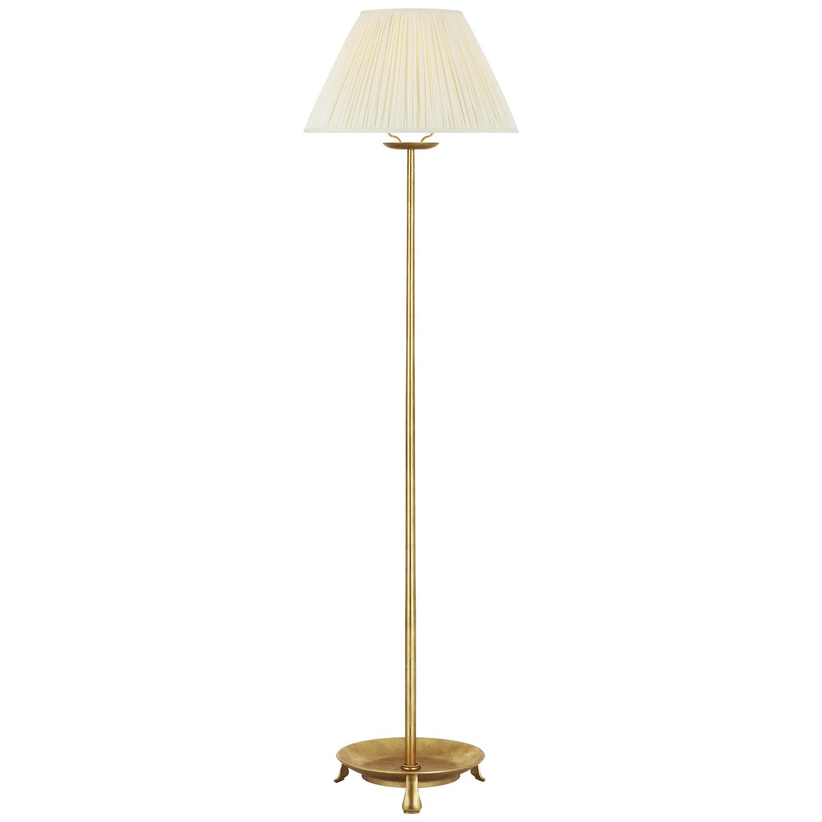 Visual Comfort Signature - CHA 9040AB-SP-CL - LED Floor Lamp - Lazlo - Antique-Burnished Brass