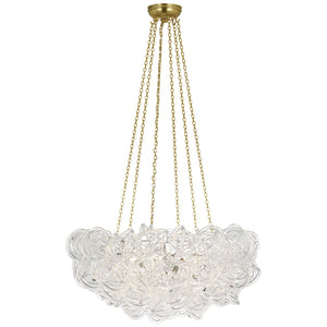Visual Comfort Signature - MF 5080PWT/CA - LED Chandelier - Aurelie - Pewter and Clear Acrylic