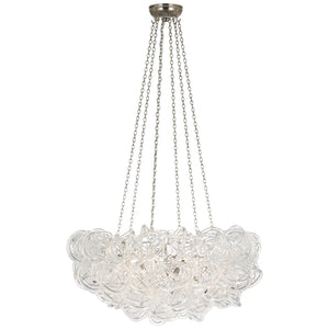 Visual Comfort Signature - MF 5080PWT/CA - LED Chandelier - Aurelie - Pewter and Clear Acrylic