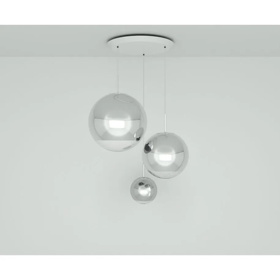 Mirror Ball LED Range Pendant Light System - Round