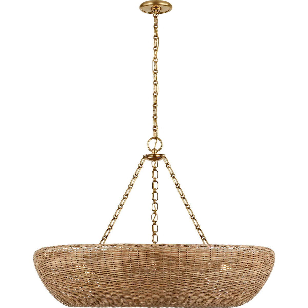 Visual Comfort Signature - ARN 5055HAB-BDW - LED Chandelier - Devon - Hand-Rubbed Antique Brass