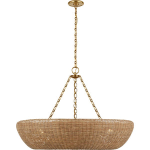 Visual Comfort Signature - ARN 5055HAB-BDW - LED Chandelier - Devon - Hand-Rubbed Antique Brass