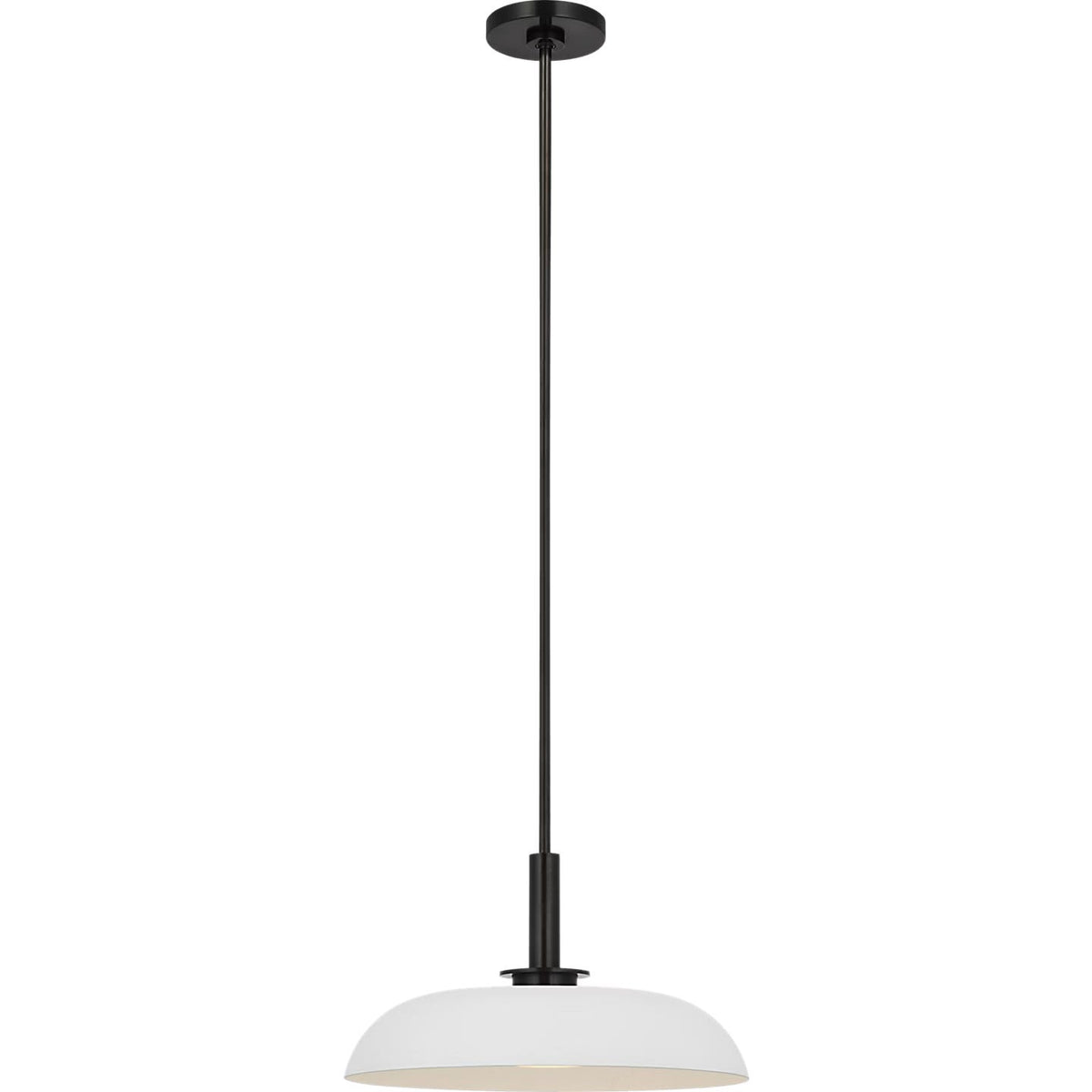 Visual Comfort Signature - AL 5038BZ/WHT-WG - LED Pendant - Cyrus - Bronze and Matte White