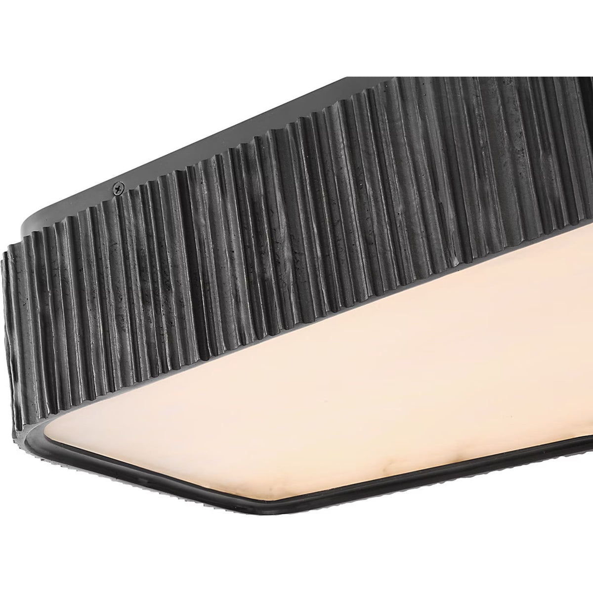 Visual Comfort Signature - AMB 4070RDC-ALB - LED Flush Mount - Fumar - Ridged Carbon