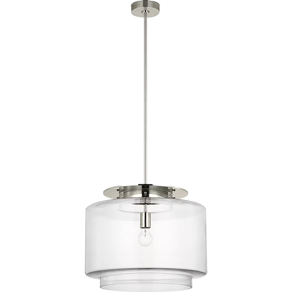 Visual Comfort Signature - RB 5084AB-CG - LED Pendant - Elias - Antique-Burnished Brass