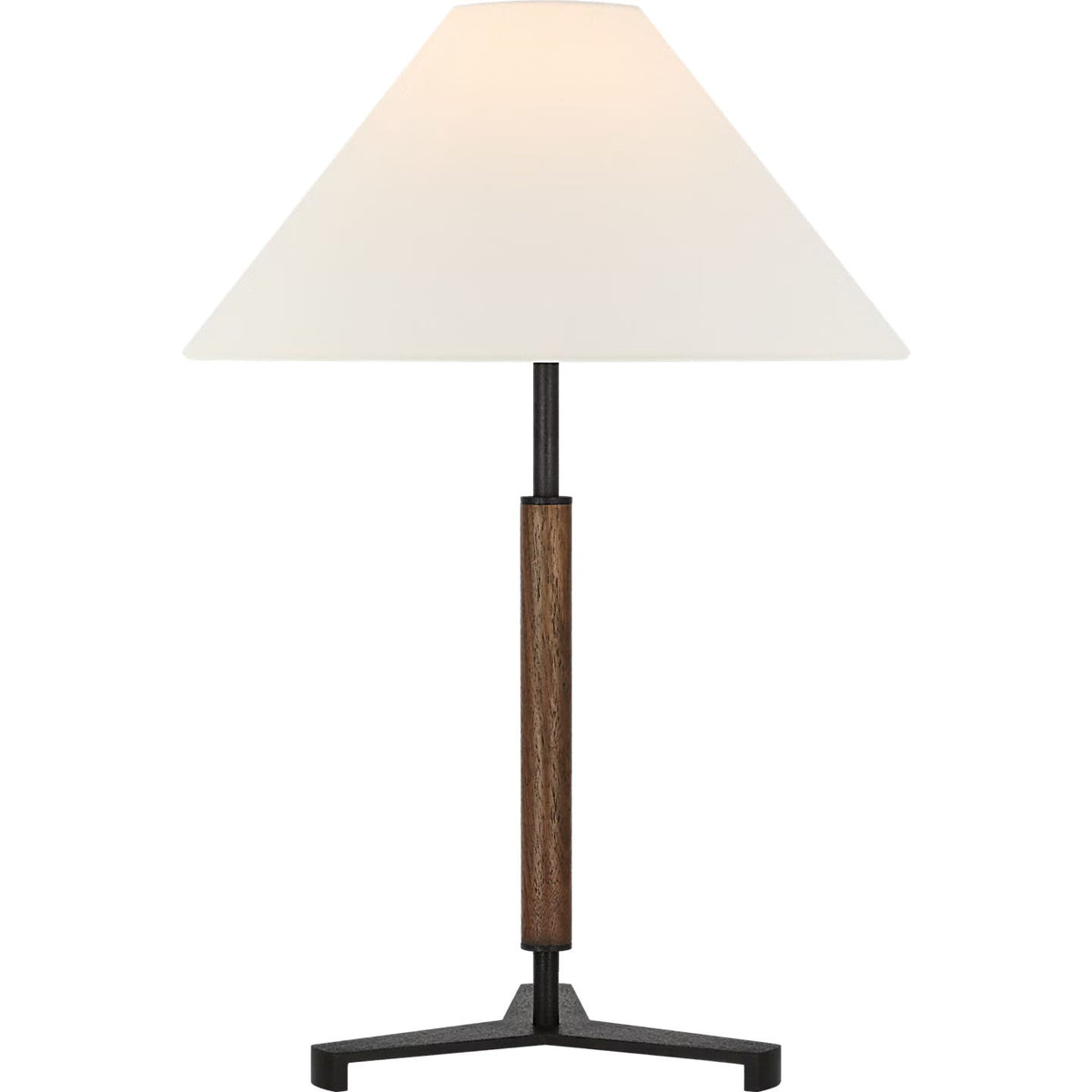 Visual Comfort Signature - RB 3125AB/W-L - LED Table Lamp - Amaya - Antique-Burnished Brass and Walnut