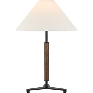 Visual Comfort Signature - RB 3125AB/W-L - LED Table Lamp - Amaya - Antique-Burnished Brass and Walnut