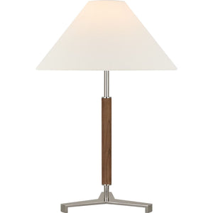 Visual Comfort Signature - RB 3125AB/W-L - LED Table Lamp - Amaya - Antique-Burnished Brass and Walnut