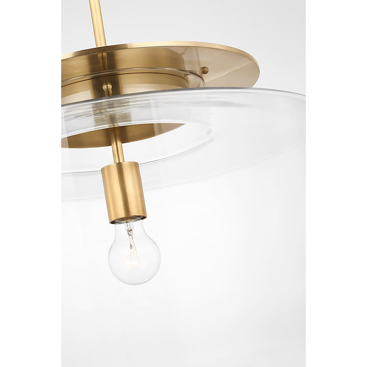 Visual Comfort Signature - RB 5084AB-CG - LED Pendant - Elias - Antique-Burnished Brass