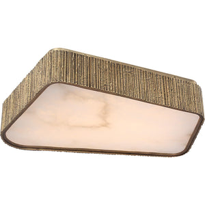 Visual Comfort Signature - AMB 4070RDC-ALB - LED Flush Mount - Fumar - Ridged Carbon