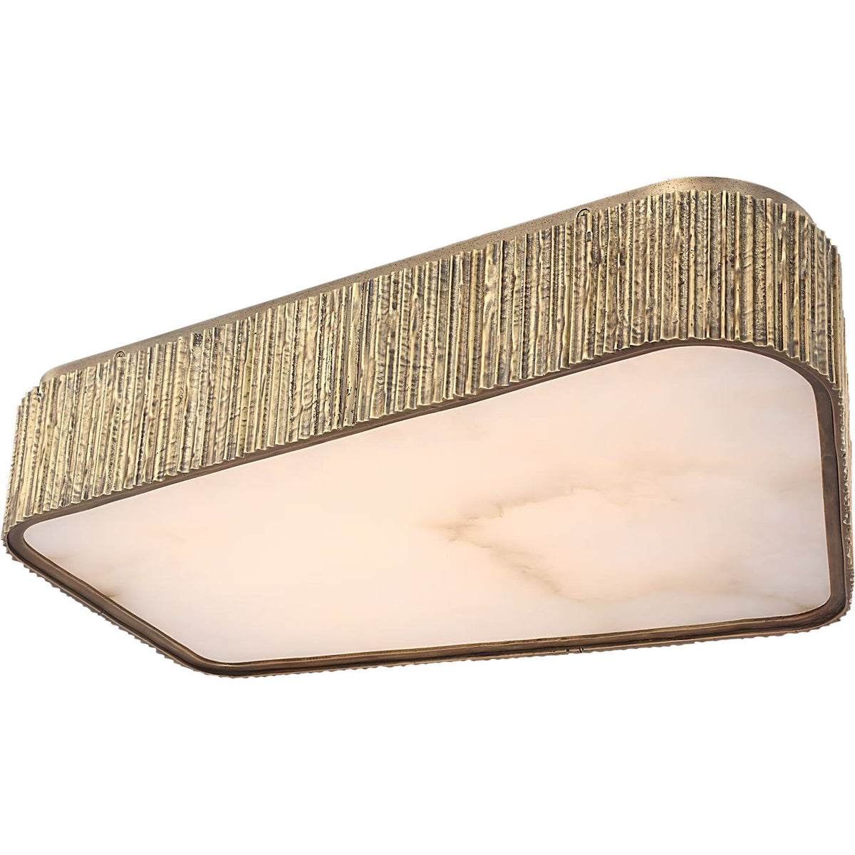 Visual Comfort Signature - AMB 4070RDC-ALB - LED Flush Mount - Fumar - Ridged Carbon